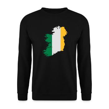 Ireland - Unisex Sweatshirt - black - Front - Alina (178cm) & Michal (187cm)