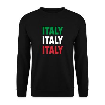 Italy / Gift / Gift Idea - Unisex Sweatshirt - black - Front - Alina (178cm) & Michal (187cm)