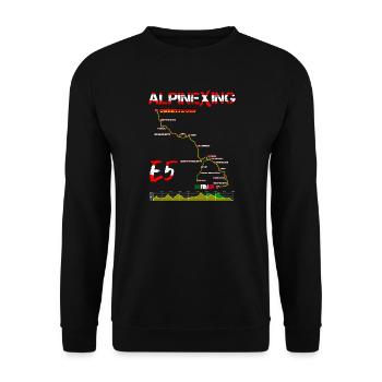 E5 Oberstdorf Merano - Sweat-shirt Unisexe - noir - Devant - Alina (178cm) & Michal (187cm)