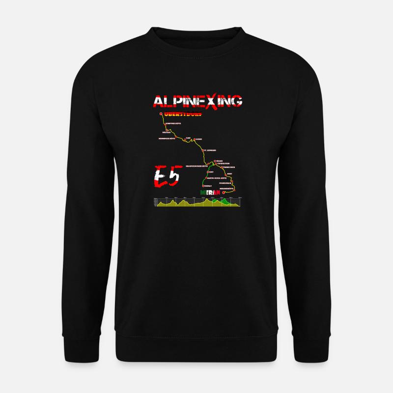 E5 Oberstdorf Merano - Sweat-shirt Unisexe - noir