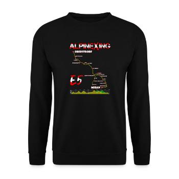 E5 Oberstdorf Merano - Sweat-shirt Unisexe - noir - Devant - Alina (178cm) & Michal (187cm)