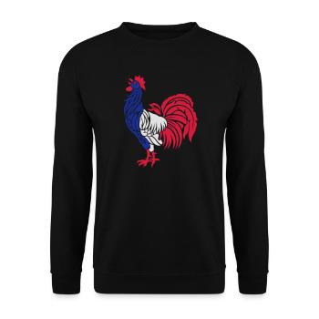 coq flexo - Sweat-shirt Unisexe - noir - Devant - Alina (178cm) & Michal (187cm)