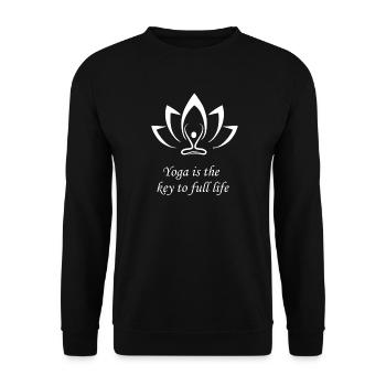 Yoga - Sweat-shirt Unisexe - noir - Devant - Alina (178cm) & Michal (187cm)