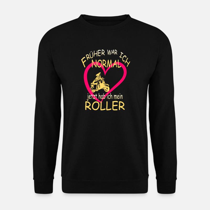 I Love Retro Roller - Unisex Pullover - Schwarz