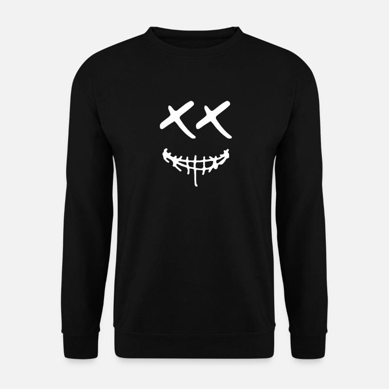 Mask - Smile with X Eyes - Unisex Sweatshirt - black