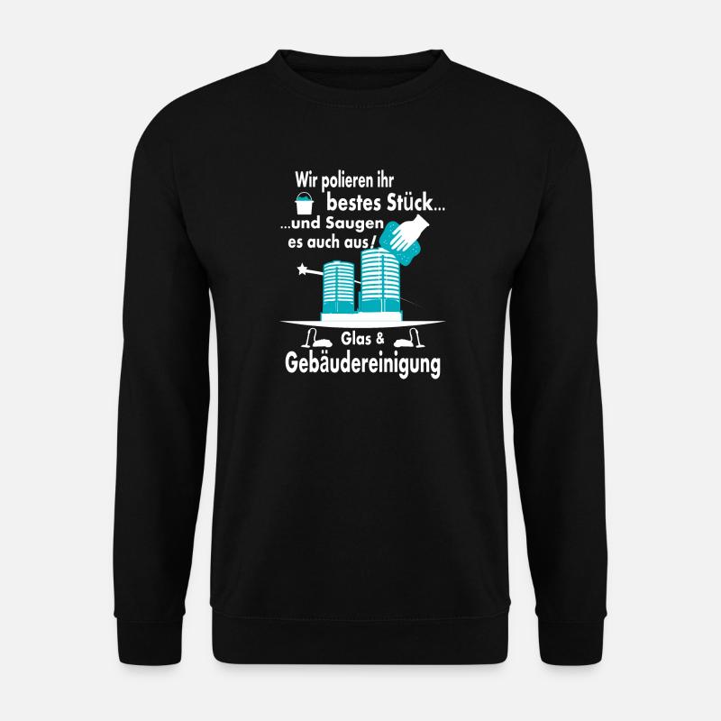 Glas & Gebäudereinigung - Unisex Pullover - Schwarz