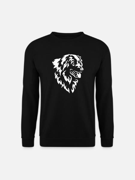 Tête de chien de montagne pyrénéenne « Black Edition » - Sweat-shirt Unisexe - noir