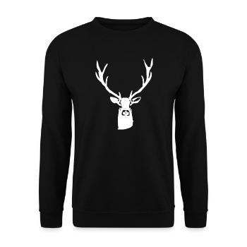 noble stag - Unisex Sweatshirt - black - Front - Alina (178cm) & Michal (187cm)