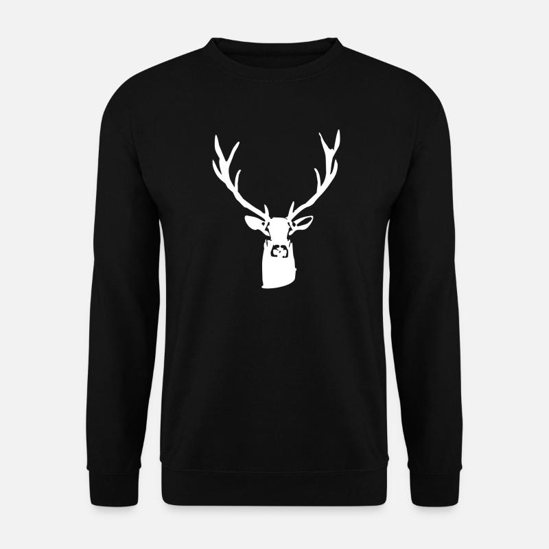 Edler Hirsch - Unisex Pullover - Schwarz