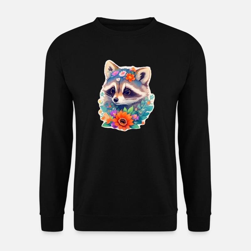 Waschbär - Unisex Pullover - Schwarz