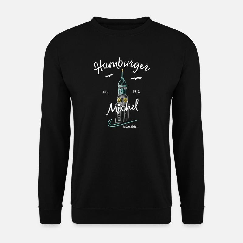 Hamburger Michel, Kirchturm, Germany - Unisex Sweatshirt - black