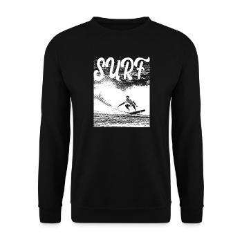 SURFEN - Unisex Pullover - Schwarz - Vorne - Alina (178cm) & Michal (187cm)
