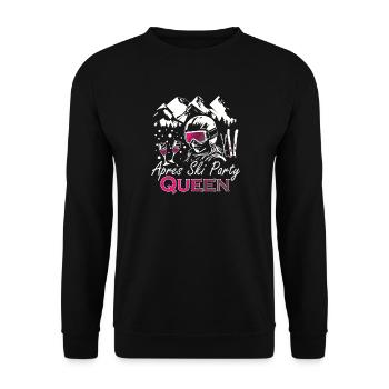 Skier après-ski bunny party pistensau - Sweat-shirt Unisexe - noir - Devant - Alina (178cm) & Michal (187cm)