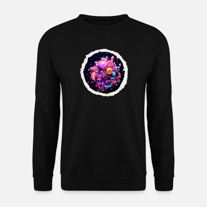 Cosmic funky bubbles - Unisex Sweatshirt - black