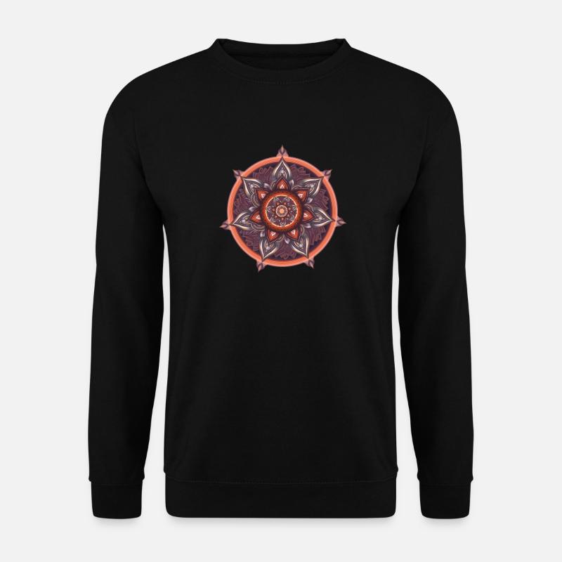 Inner Compass – Calm Symbolic Art - Unisex Sweatshirt - black