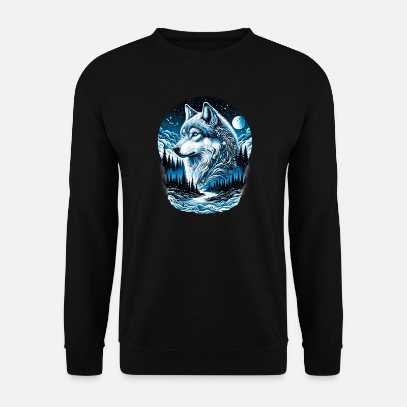 Loup - Sweat-shirt Unisexe - noir