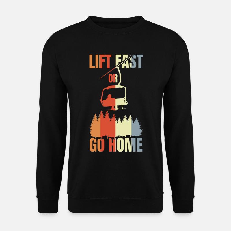 Snowboarding Witz - Unisex Pullover - Schwarz