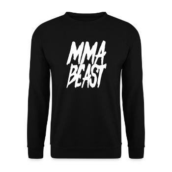 MMA Beast - cooles Kampfsport Design - Unisex Pullover - Schwarz - Vorne - Alina (178cm) & Michal (187cm)