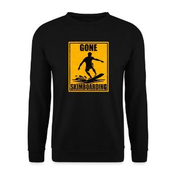 Panneau vintage Gone Skimboard - Sweat-shirt Unisexe - noir - Devant - Alina (178cm) & Michal (187cm)