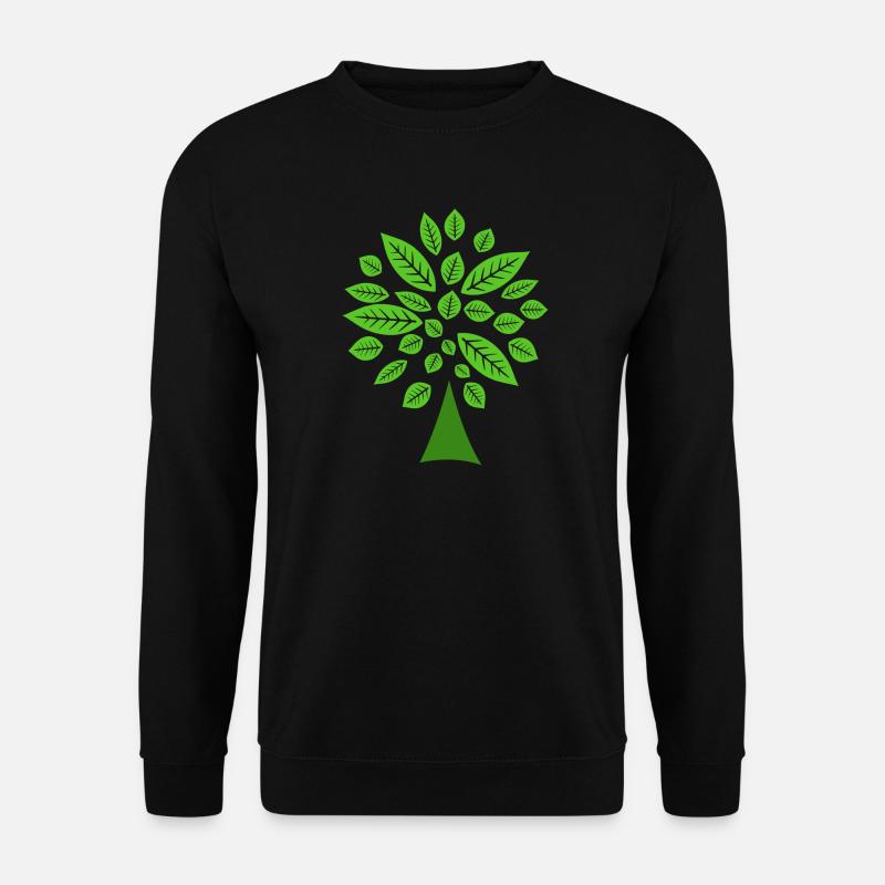Green Tree - Unisex Sweatshirt - black