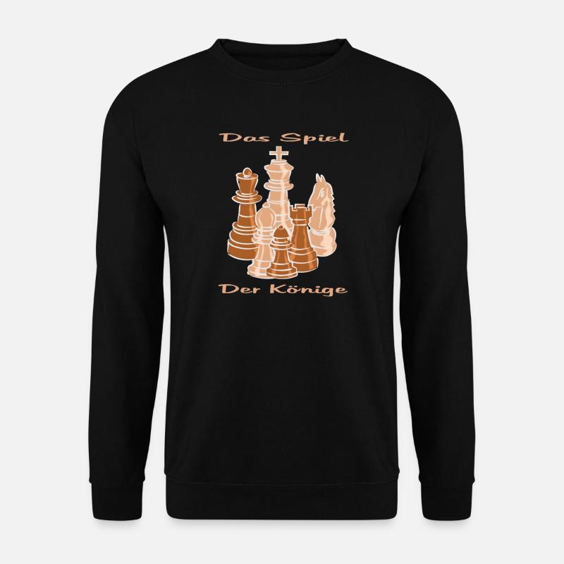 Schach figuren - Unisex Pullover - Schwarz