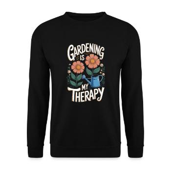 Le jardinage est ma thérapie - Sweat-shirt Unisexe - noir - Devant - Alina (178cm) & Michal (187cm)