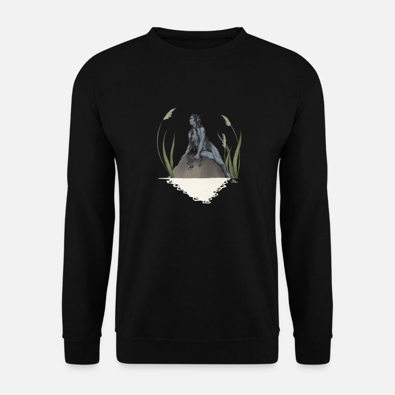 Nymph in a pond - Unisex Sweatshirt - black