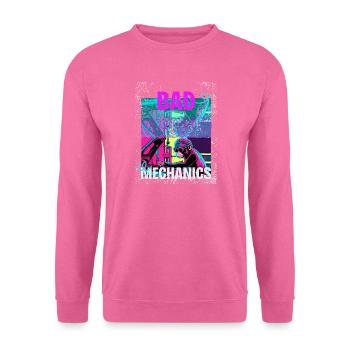 Mauvaise mécanique – Style Garage Singe - Sweat-shirt Unisexe - rose - Devant