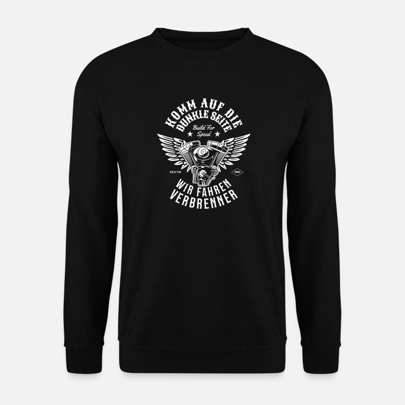 Komm auf die Dunkle Seite | Wir Fahren Verbrenner - Unisex Pullover - Schwarz