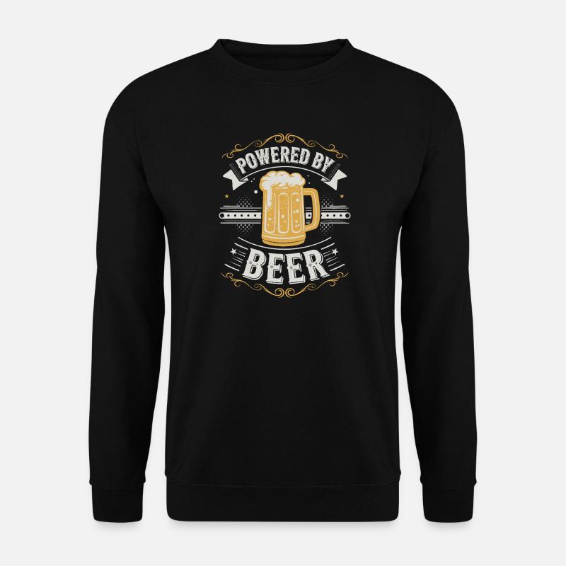Humorvolles Poweree Bier Design - Unisex Pullover - Schwarz