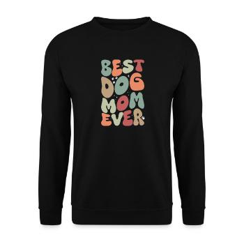Best Dog Mom Ever Autumn - Unisex Sweatshirt - black - Front - Alina (178cm) & Michal (187cm)