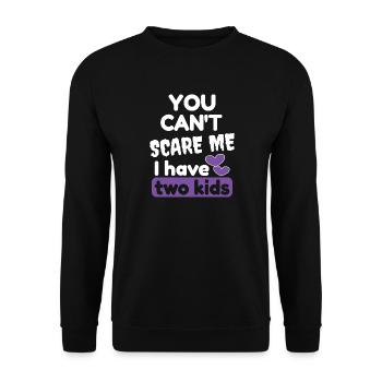 I have two kids - Unisex Sweatshirt - black - Front - Alina (178cm) & Michal (187cm)