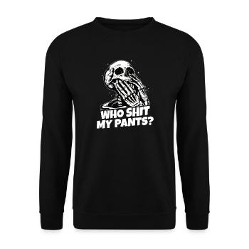 Qui m’a merdé ? - Sweat-shirt Unisexe - noir - Devant - Alina (178cm) & Michal (187cm)