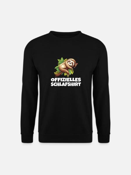 Offizielles Schlafshirt Morgenmuffel Schlafshirt - Unisex Pullover - Schwarz
