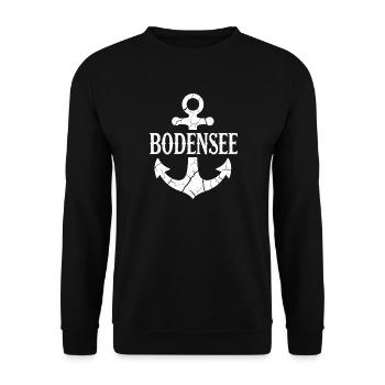 Bateau de vacances au lac de Constance - Sweat-shirt Unisexe - noir - Devant - Alina (178cm) & Michal (187cm)