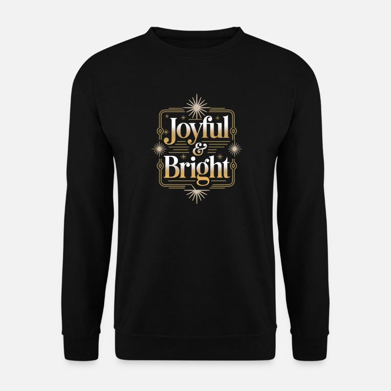 Fröhlicher und heller Goldglanz - Unisex Pullover - Schwarz