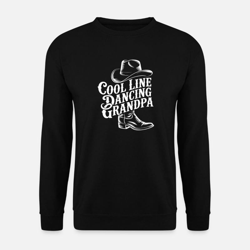 Line Dancing Grandpa - Unisex Pullover - Schwarz