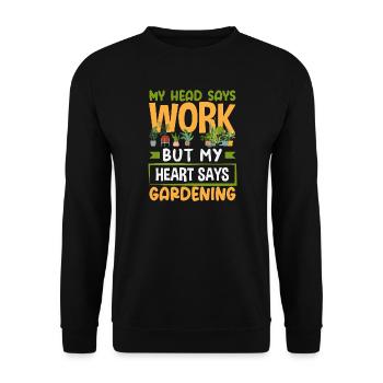 Garden & Plant Lovers Gifts - Unisex Sweatshirt - black - Front - Alina (178cm) & Michal (187cm)