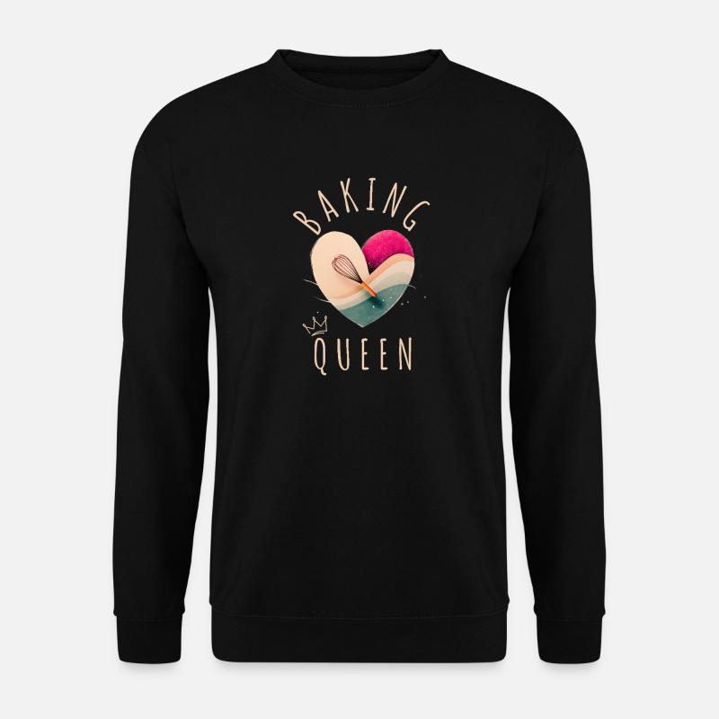 Baking Queen - Heart! - Unisex Sweatshirt - black