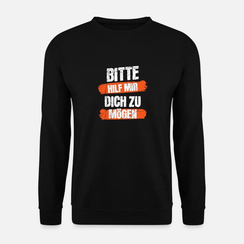 Help me like you - Unisex Sweatshirt - black