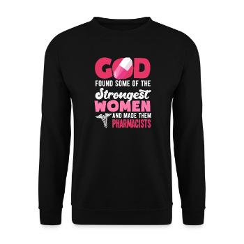 Pharmacist Pharmaceutical Technical - Unisex Sweatshirt - black - Front - Alina (178cm) & Michal (187cm)