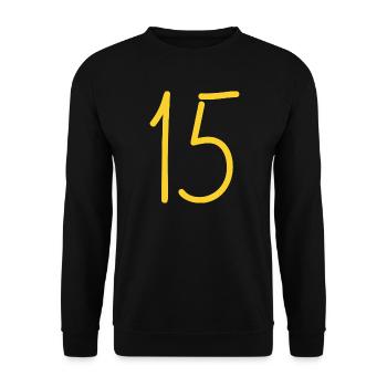 15 - Unisex Sweatshirt - black - Front - Alina (178cm) & Michal (187cm)