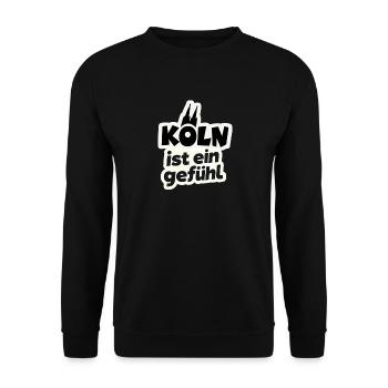 Cologne est une sensation de cathédrale de Cologne - Sweat-shirt Unisexe - noir - Devant - Alina (178cm) & Michal (187cm)