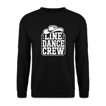 Équipe de Cowboys de Danse en Ligne - Sweat-shirt Unisexe - noir - Devant - Alina (178cm) & Michal (187cm)