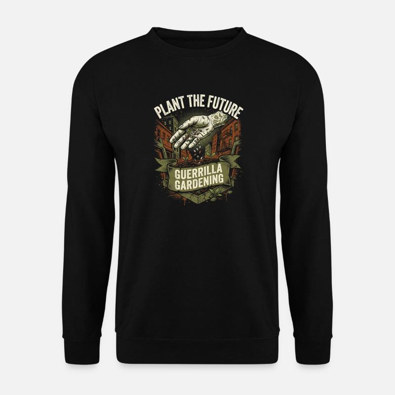 Guerrilla Gardening For Future - Unisex Pullover - Schwarz