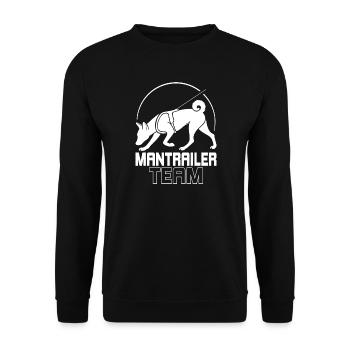 Basenji Mantrailer Team Dog Sports Dogs Wilsigns - Unisex Sweatshirt - black - Front - Alina (178cm) & Michal (187cm)
