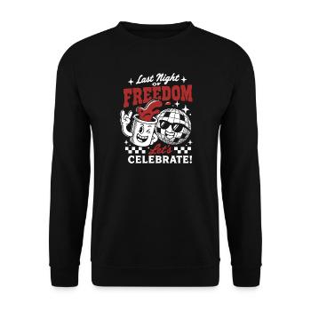 No Probllama JGA Lama Design - Unisex Sweatshirt - black - Front - Alina (178cm) & Michal (187cm)