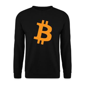 Orange Pill - Bitcoin, Bitcoiner Geschenkidee - Unisex Pullover - Schwarz - Vorne - Alina (178cm) & Michal (187cm)