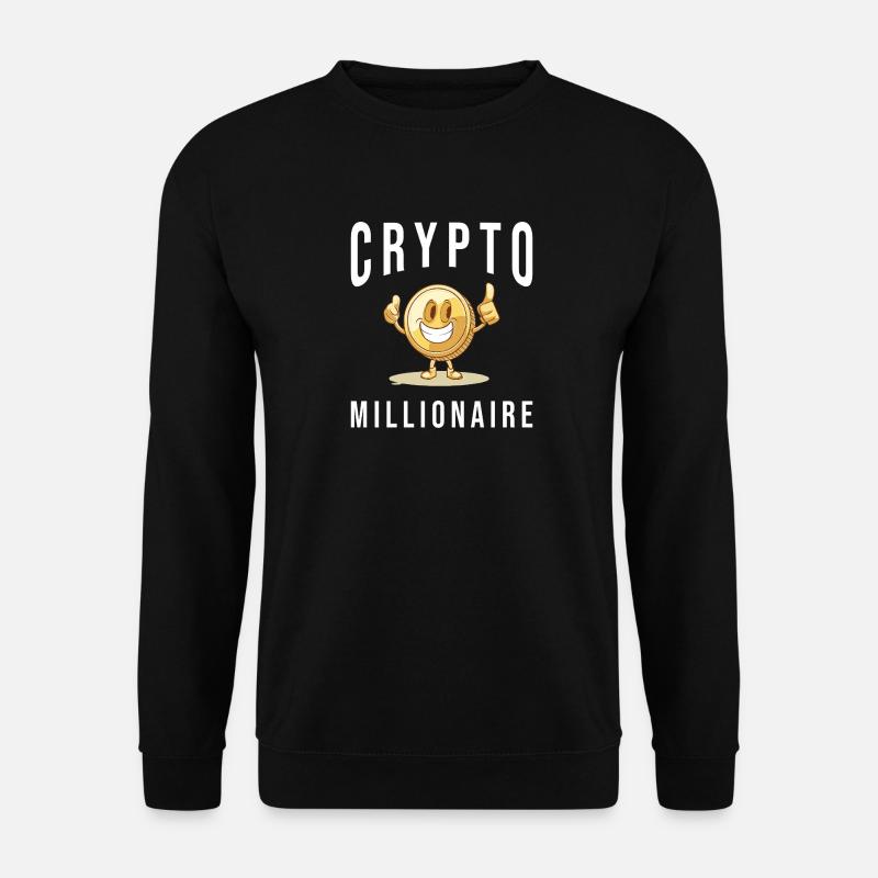 Crypto Investing Bitcoin Trader Chart - Unisex Sweatshirt - black