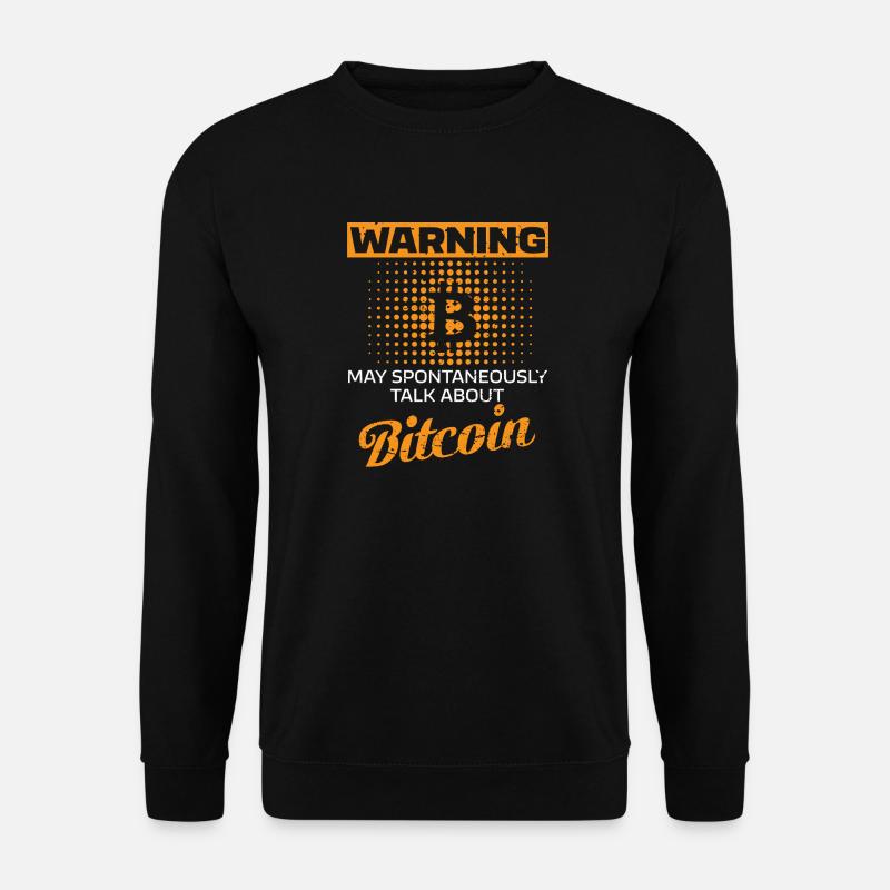 Crypto Investieren Bitcoin Trader Chart - Unisex Pullover - Schwarz